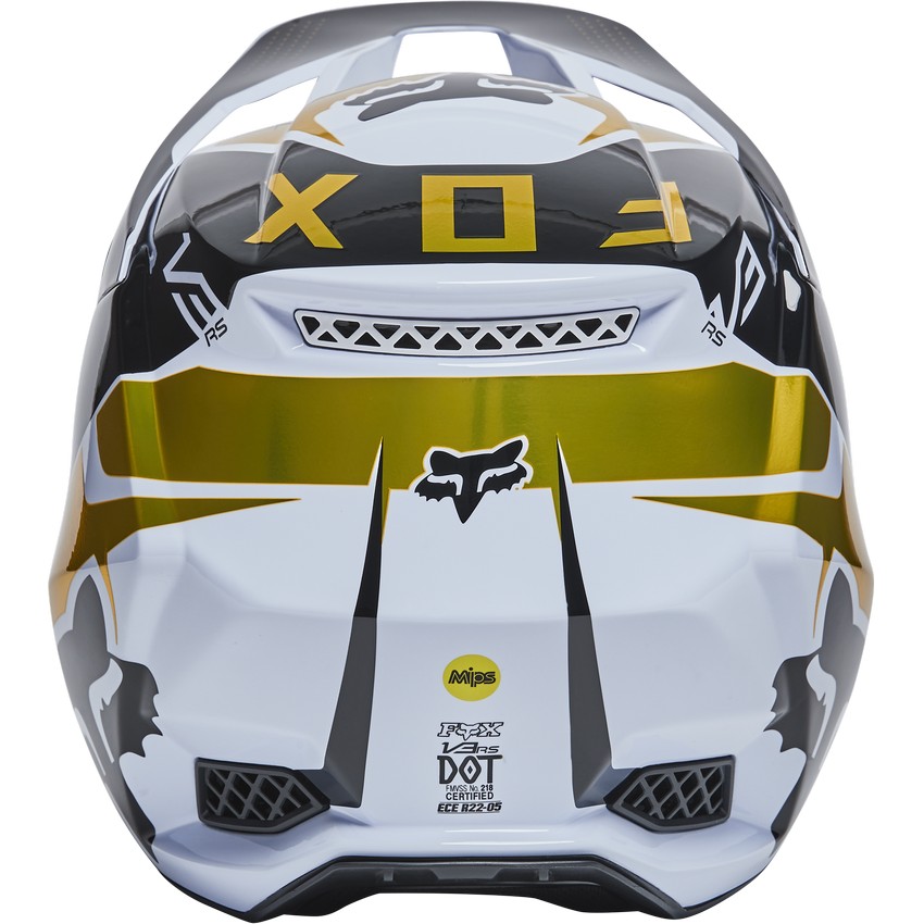 Casco Fox V3 RS Mirer Blanco/Negro | Motocross, Enduro, Trail, Trial |  GreenlandMX