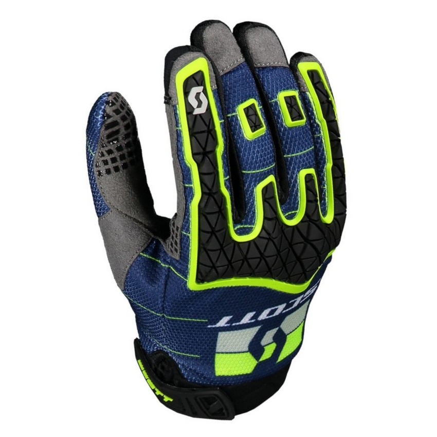 Scott Enduro Gloves Blue/Yellow | Motocross, Enduro, Trail, Trial |  GreenlandMX